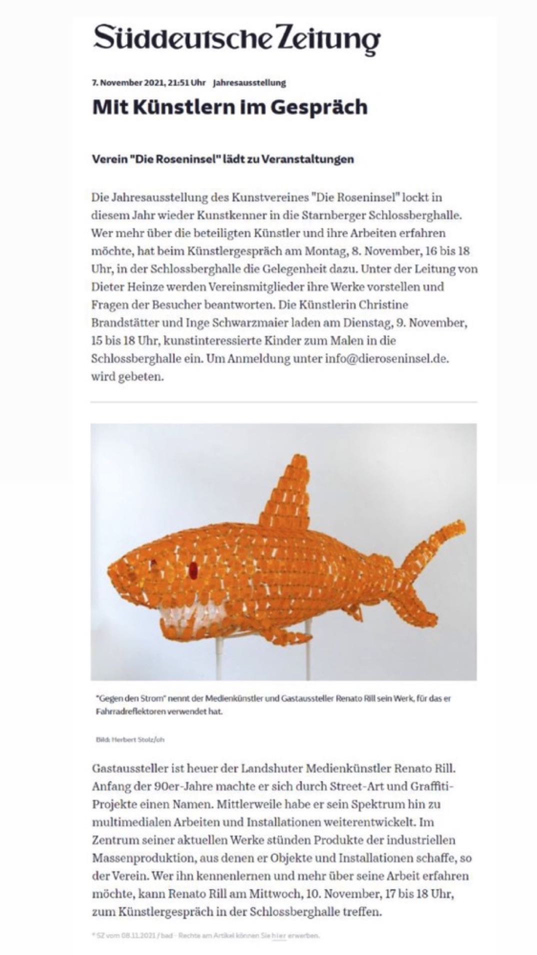 Bericht SZ Roseninsel